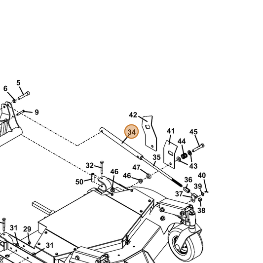 Grasshopper part 644449 — IPL diagram snippet (6x zoom, amber highlight)