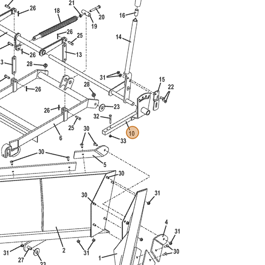 Grasshopper part 644465 — IPL diagram snippet (6x zoom, amber highlight)