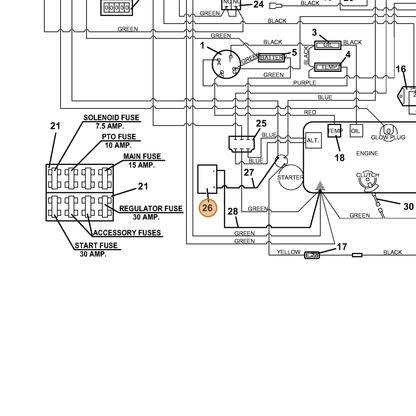 Grasshopper part 644478 — IPL diagram snippet (6x zoom, amber highlight)