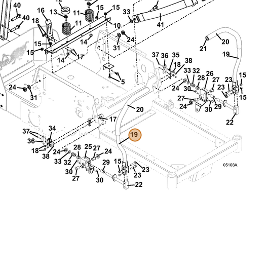 Grasshopper part 644480 — IPL diagram snippet (6x zoom, amber highlight)