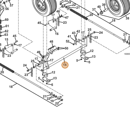 Grasshopper part 644488 — IPL diagram snippet (6x zoom, amber highlight)