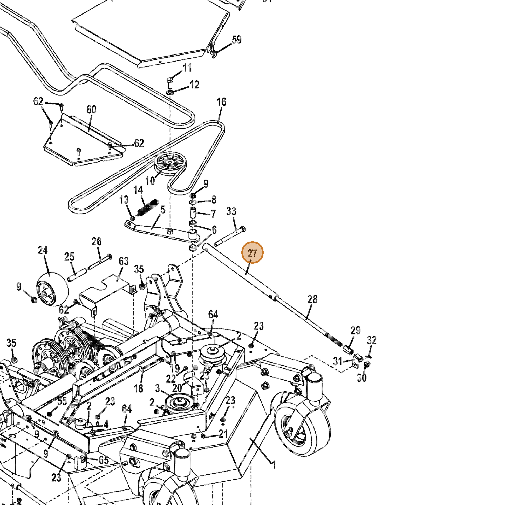 Grasshopper part 644506 — IPL diagram snippet (6x zoom, amber highlight)