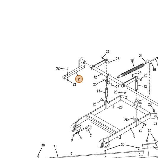 Grasshopper part 644510 — IPL diagram snippet (6x zoom, amber highlight)