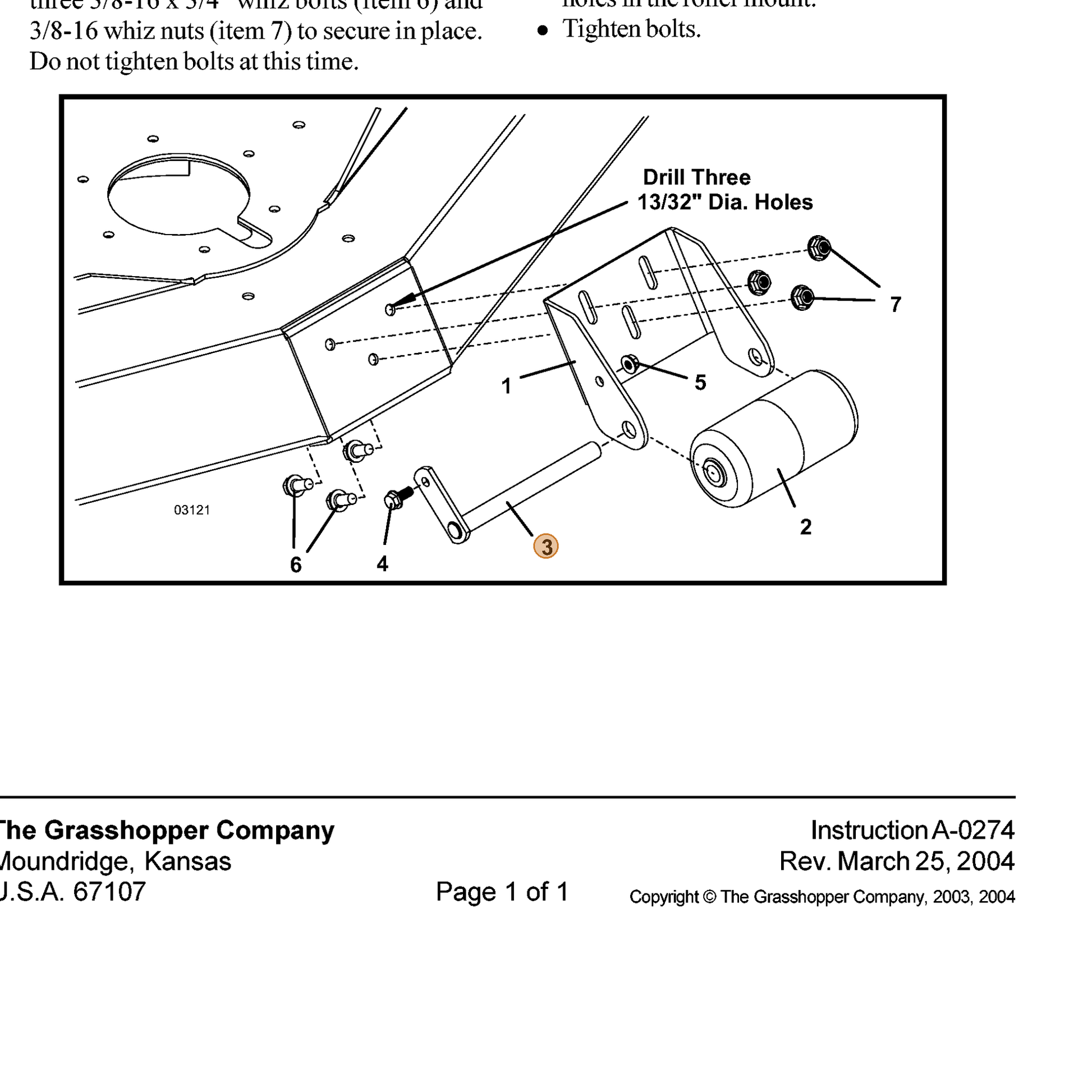 Grasshopper part 644512 — IPL diagram snippet (6x zoom, amber highlight)