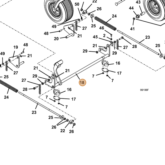 Grasshopper part 644524 — IPL diagram snippet (6x zoom, amber highlight)
