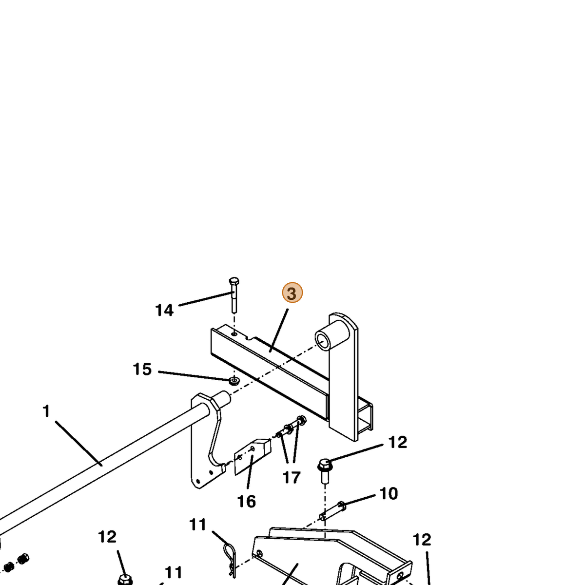 Grasshopper part 644527 — IPL diagram snippet (6x zoom, amber highlight)