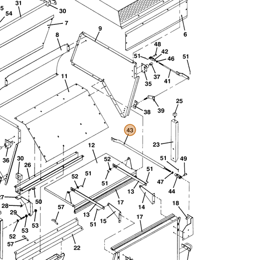 Grasshopper part 644529 — IPL diagram snippet (6x zoom, amber highlight)