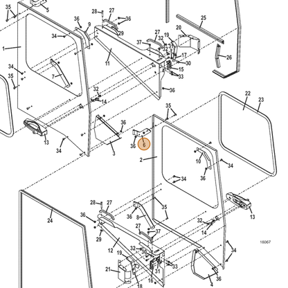 Grasshopper part 644532 — IPL diagram snippet (6x zoom, amber highlight)