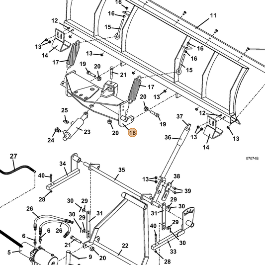 Grasshopper part 644549 — IPL diagram snippet (6x zoom, amber highlight)