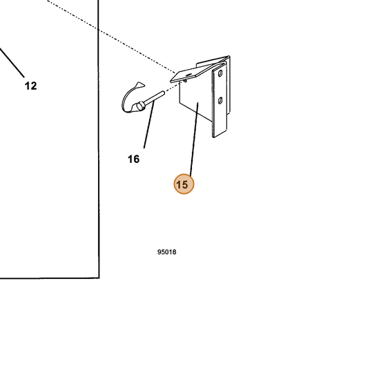 Grasshopper part 644554 — IPL diagram snippet (6x zoom, amber highlight)