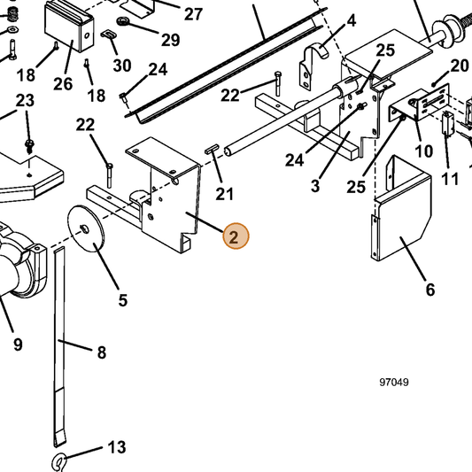 Grasshopper part 644563 — IPL diagram snippet (6x zoom, amber highlight)