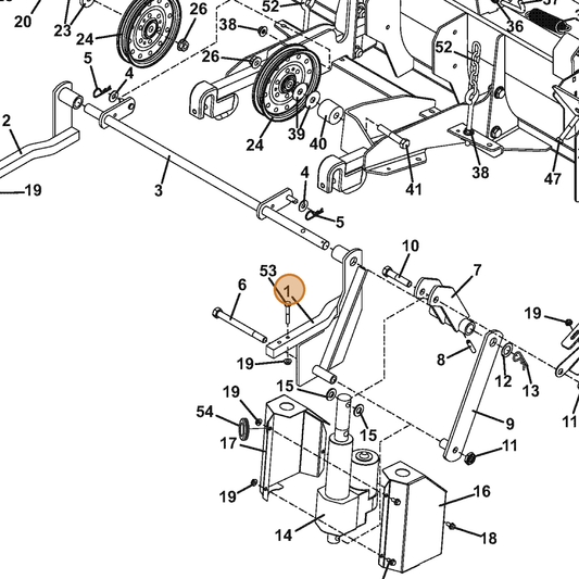Grasshopper part 644569 — IPL diagram snippet (6x zoom, amber highlight)