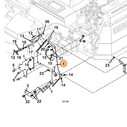 Grasshopper part 644578 — IPL diagram snippet (6x zoom, amber highlight)