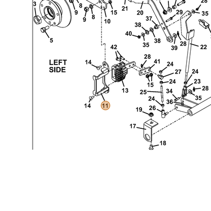 Grasshopper part 644588 — IPL diagram snippet (6x zoom, amber highlight)