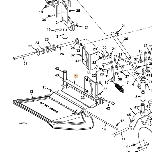Grasshopper part 644599 — IPL diagram snippet (6x zoom, amber highlight)