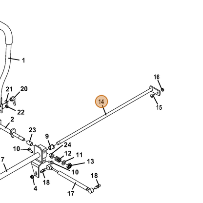 Grasshopper part 644601 — IPL diagram snippet (6x zoom, amber highlight)