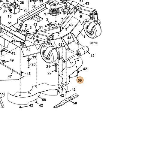 Grasshopper part 644606 — IPL diagram snippet (6x zoom, amber highlight)