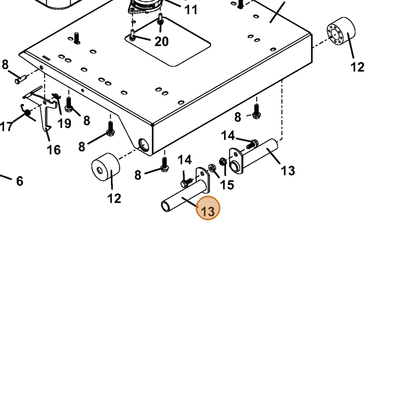 Grasshopper part 644618 — IPL diagram snippet (6x zoom, amber highlight)