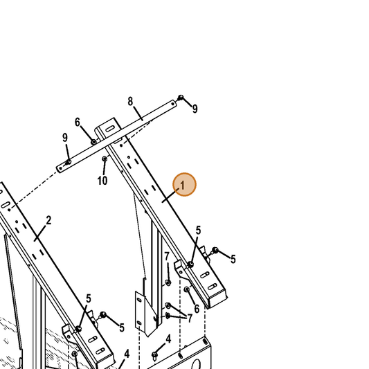 Grasshopper part 644625 — IPL diagram snippet (6x zoom, amber highlight)
