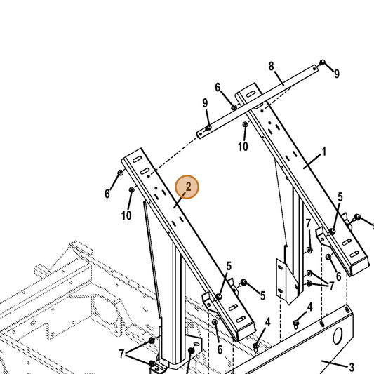 Grasshopper part 644626 — IPL diagram snippet (6x zoom, amber highlight)
