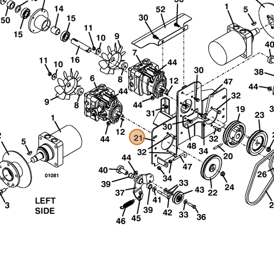 Grasshopper part 644629 — IPL diagram snippet (6x zoom, amber highlight)