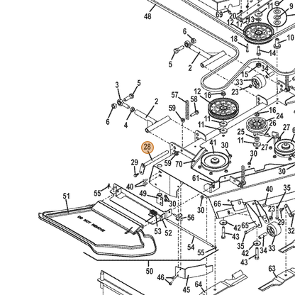 Grasshopper part 644636 — IPL diagram snippet (6x zoom, amber highlight)