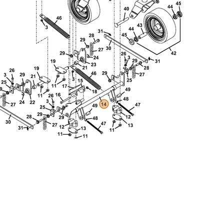 Grasshopper part 644646 — IPL diagram snippet (6x zoom, amber highlight)