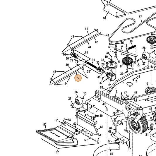 Grasshopper part 644681 — IPL diagram snippet (6x zoom, amber highlight)