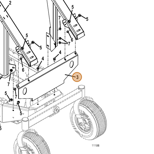 Grasshopper part 644685 — IPL diagram snippet (6x zoom, amber highlight)