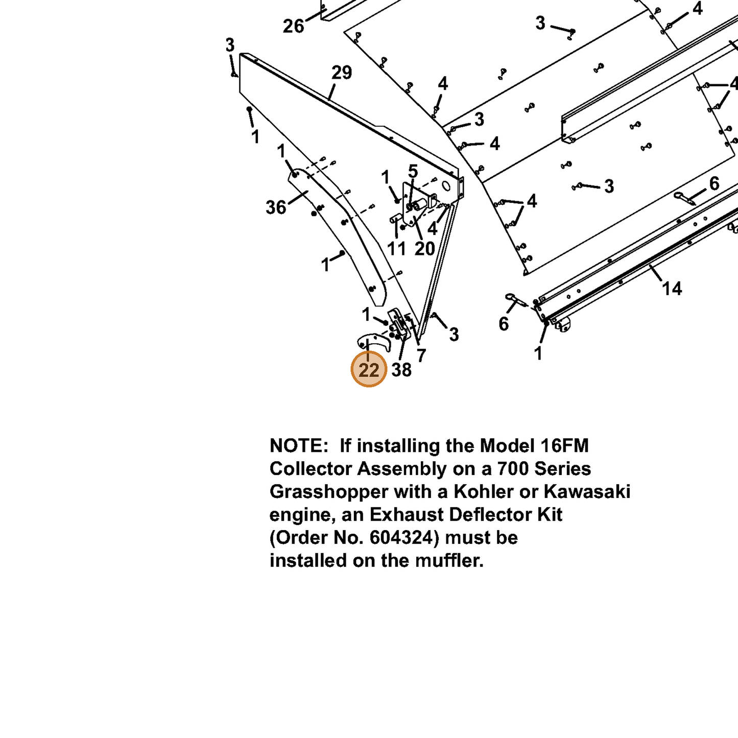 Grasshopper part 644686 — IPL diagram snippet (6x zoom, amber highlight)