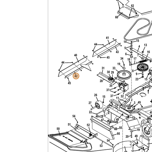 Grasshopper part 644687 — IPL diagram snippet (6x zoom, amber highlight)