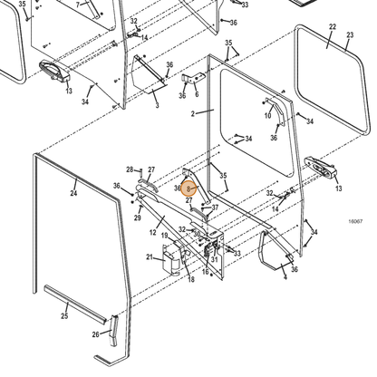 Grasshopper part 644689 — IPL diagram snippet (6x zoom, amber highlight)