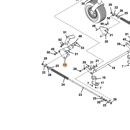 Grasshopper part 644700 — IPL diagram snippet (6x zoom, amber highlight)