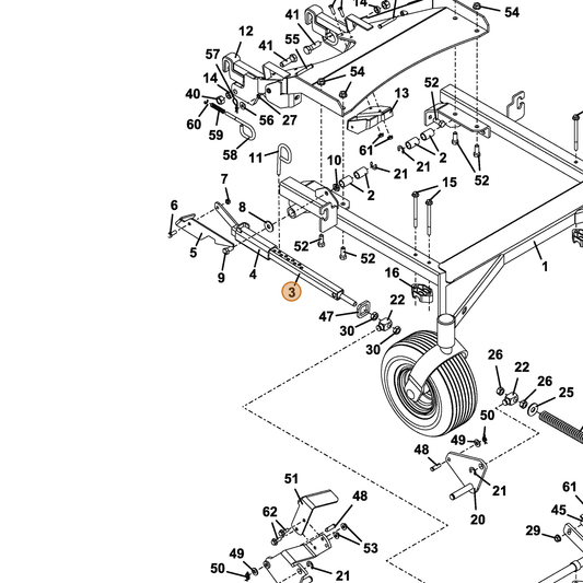 Grasshopper part 644734 — IPL diagram snippet (6x zoom, amber highlight)