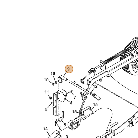 Grasshopper part 644735 — IPL diagram snippet (6x zoom, amber highlight)