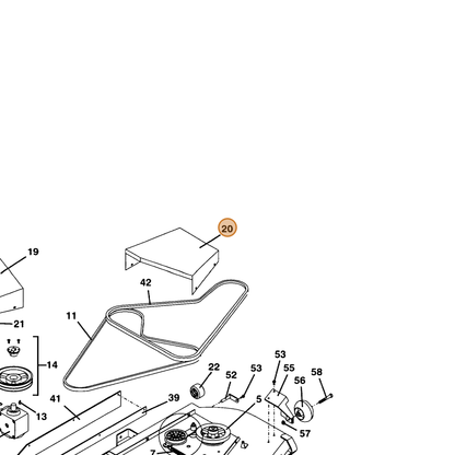 Grasshopper part 644743 — IPL diagram snippet (6x zoom, amber highlight)
