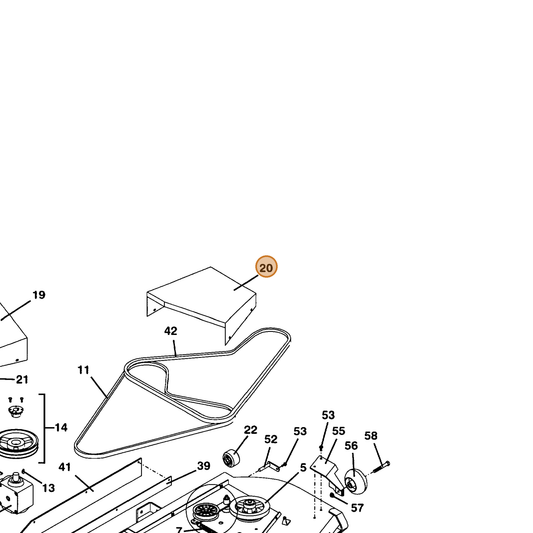 Grasshopper part 644743 — IPL diagram snippet (6x zoom, amber highlight)