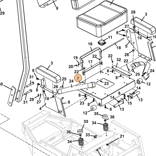Grasshopper part 644816 — IPL diagram snippet (6x zoom, amber highlight)