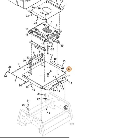 Grasshopper part 644817 — IPL diagram snippet (6x zoom, amber highlight)