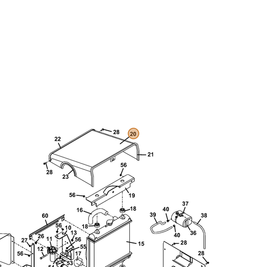 Grasshopper part 644819 — IPL diagram snippet (6x zoom, amber highlight)