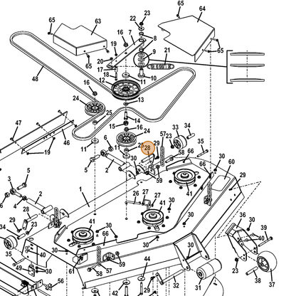 Grasshopper part 644880 — IPL diagram snippet (6x zoom, amber highlight)