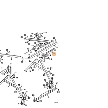 Grasshopper part 644891 — IPL diagram snippet (6x zoom, amber highlight)
