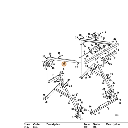 Grasshopper part 644895 — IPL diagram snippet (6x zoom, amber highlight)