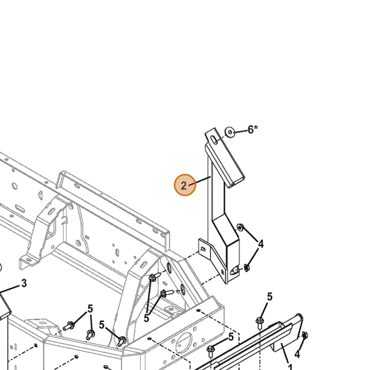 Grasshopper part 644910 — IPL diagram snippet (6x zoom, amber highlight)