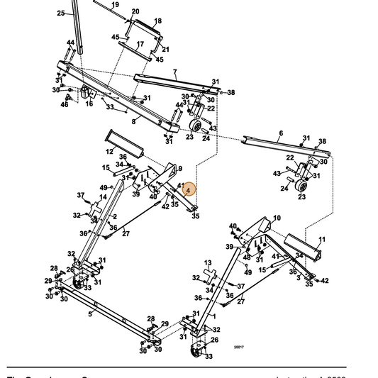 Grasshopper part 644921 — IPL diagram snippet (6x zoom, amber highlight)
