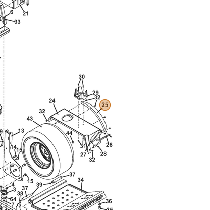 Grasshopper part 645002 — IPL diagram snippet (6x zoom, amber highlight)