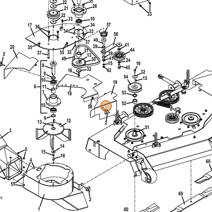 Grasshopper part 645004 — IPL diagram snippet (6x zoom, amber highlight)
