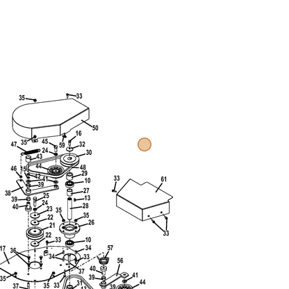 Grasshopper part 645006 — IPL diagram snippet (6x zoom, amber highlight)