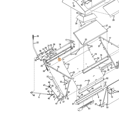 Grasshopper part 645011 — IPL diagram snippet (6x zoom, amber highlight)