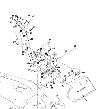 Grasshopper part 645111 — IPL diagram snippet (6x zoom, amber highlight)